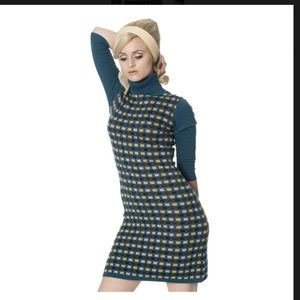 NWT Banned Apparel Dancing Days Mini Mod Sweater Dress